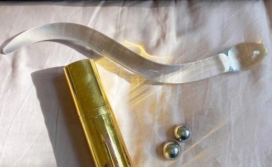 De waterdichte LGBT-Penis van Crystal Glass Dildos Masturbator Realistic Dildo van het Geslachtsspeelgoed