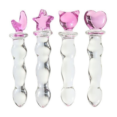 Vrolijk Stuk speelgoed 16.4cm van Crystal Glass Dildo Anal Sex van Geslachtsproducten Hoogwaardig