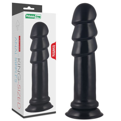 De Zwarte Dick Anal Sex Toys Anal Rimpelingen van pvc 11,25 Duim van Super Grote Dildo